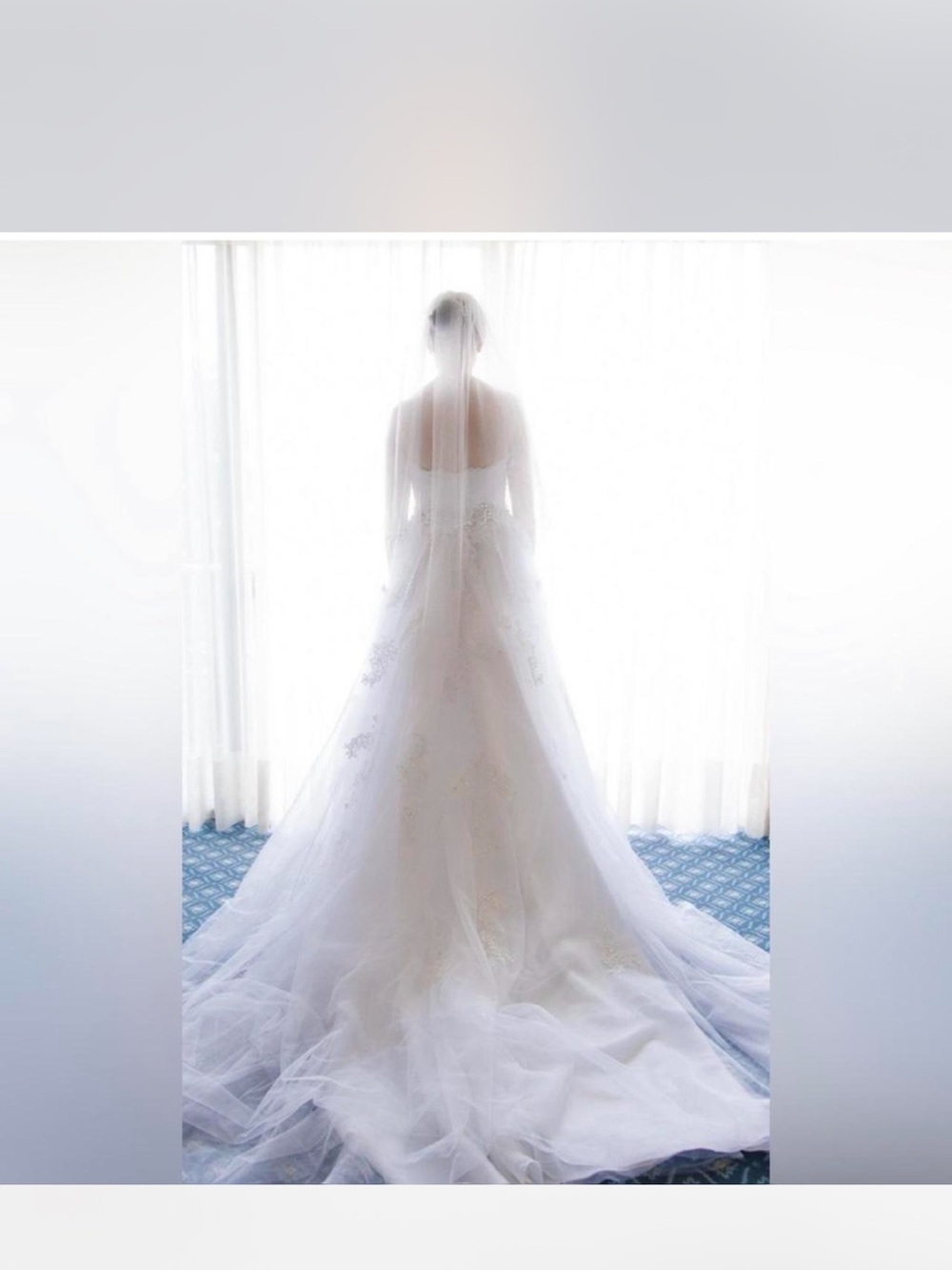 Strapless White Ball Gown Wedding Dress - Picture 5 of 7